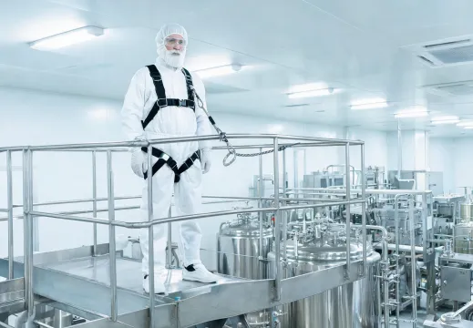 Food and pharma facility elevated maintenance PPE
