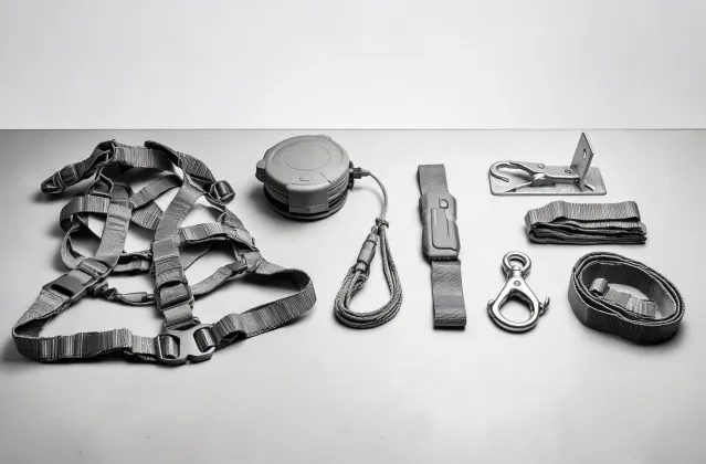 Fall protection products arranged for procurement review